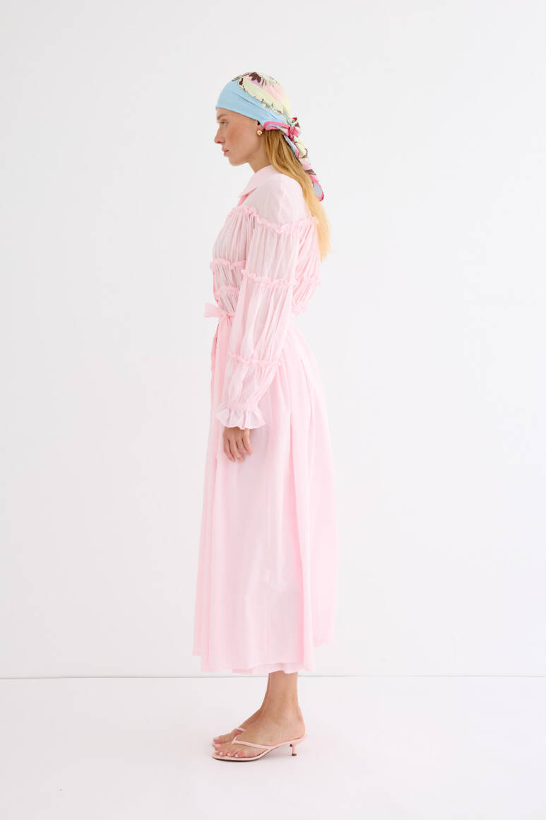 Daisy Vual Elbise Soft Pembe - 17